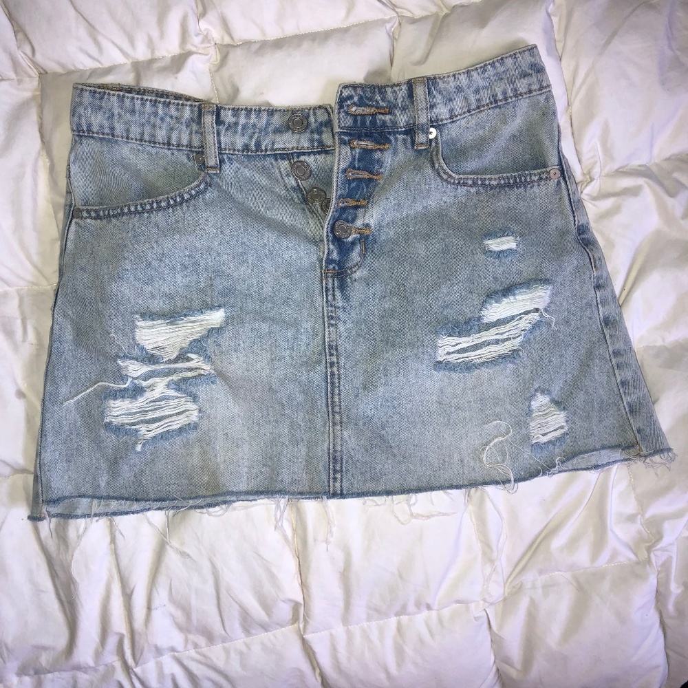 Womens Junior Jean Skirt